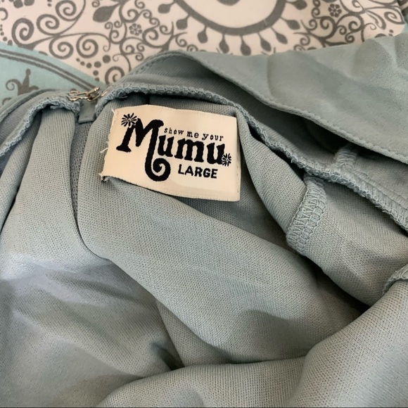 Show Me Your Mumu Jenn Maxi Dress Silver Sage - Picture 8 of 11